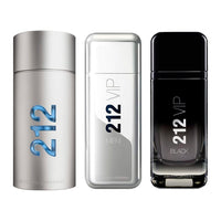 Combo de 3 Perfumes Masculinos 212 VIP, 212 VIP MEN e 212 Black